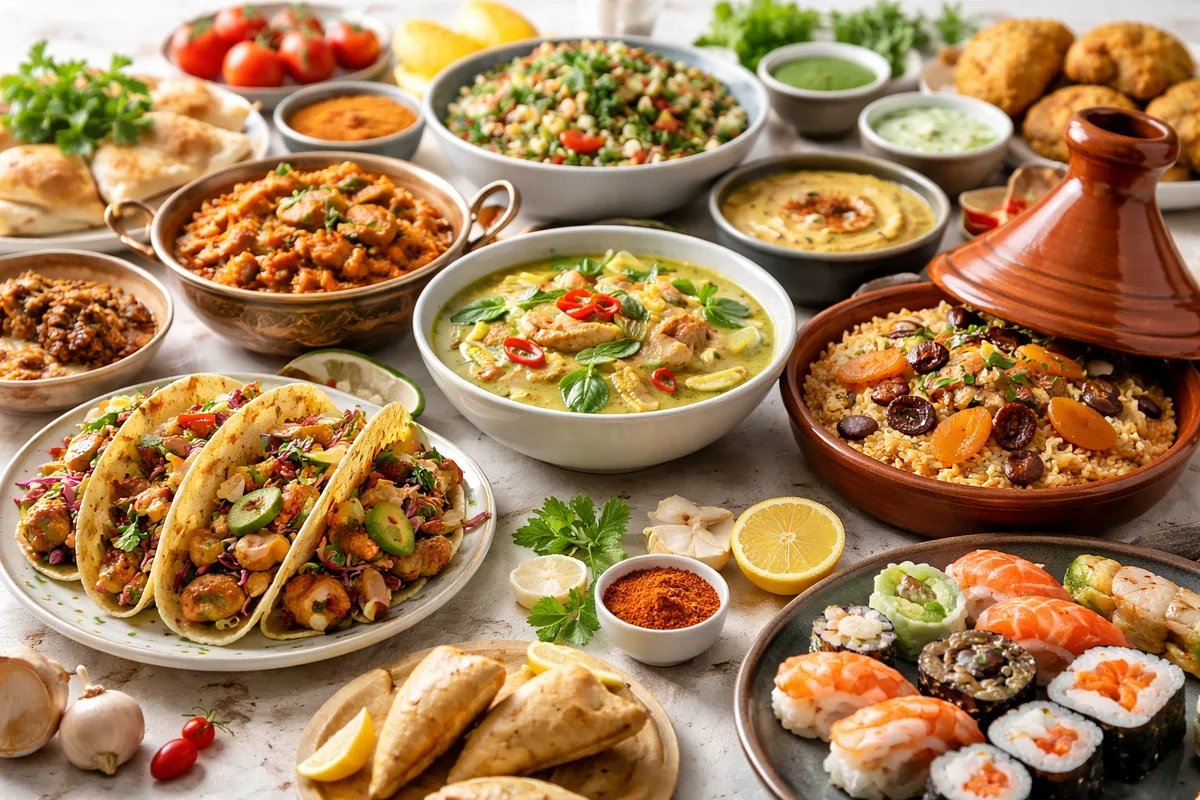 Comment explorer la cuisine du monde à travers des recettes authentiques