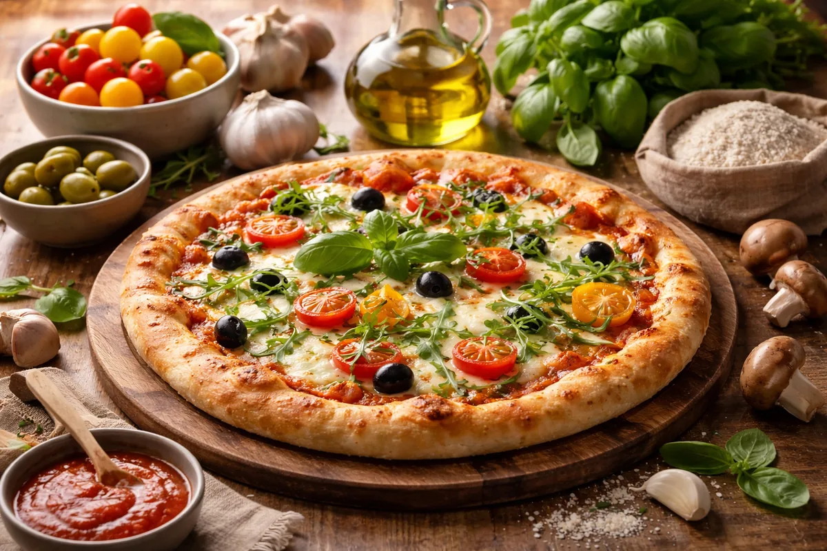 Comment préparer une pizza maison avec des ingrédients bio et locaux