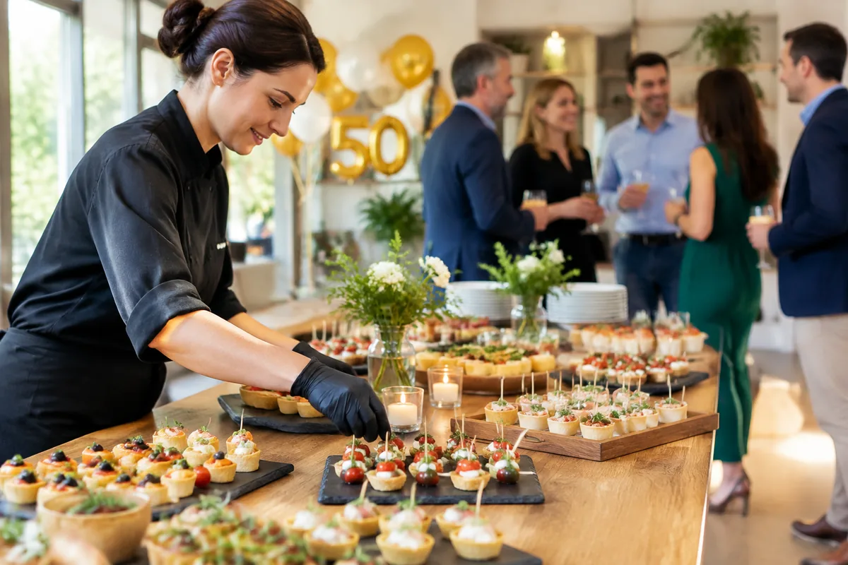 Comment choisir un traiteur pour un anniversaire de 50 personnes à domicile ?